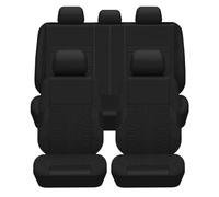 ZCCZQF Fundas Asientos Coche para Ford Focus 2 3 4 MK2 MK3 MK4 RS ST Kuga Escape, Cómodo Transpirable Juegos de Cubreasientos Delanteros Traseros Funda Interior Accesorios,5 Seats-Black