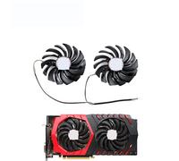 ZCDYGHU 2 Ventiladores PLD10010S12HH para Tarjetas gráficas MSI RX 470, 480, 570, 580, GTX 1080, 1070 y 1060 Ti, 10010B