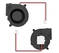ZCDYGHU 2 Ventiladores sin escobillas de CC SXDOOL 75 x 30 mm, 24 V, con Doble rodamiento Bolas, 7 cm, 7530, Flujo Aire Radial centrífugo