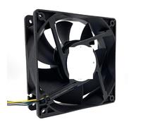 ZCDYGHU AFB1212HHE, Ventilador de refrigeración 12 cm con Doble rodamiento Bolas 120 mm, x 38, 4 Cables PWM, V, Pines