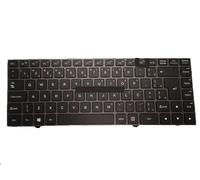 ZCDYGHU Teclado para portátil Shuttle SHM16G38PAJF512 82R-14E260-4218 16G3JF510PAL-E Brasileño BR con Marco Gris Negro retroiluminación