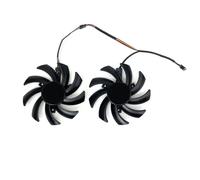 ZCDYGHU Ventilador de refrigeración 85 mm para Tarjetas gráficas Powercolor RX 6700 6650 6600 XT 5700 5600 V2 Fighter(Black A-Fan)