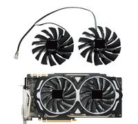 ZCDYGHU Ventilador de refrigeración 95 mm PLD10010S12HH para MSI Radeon R9 380 Armor 2X GTX 1060/1070/1080 TI RX 470/570 RX580