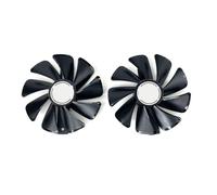 ZCDYGHU Ventilador de refrigeración CF1015H12D para Tarjeta gráfica Sapphire Radeon RX 470, 480, 580 y 570 para Nitro Mining Edition RX580 RX480(Black 2-Fan)