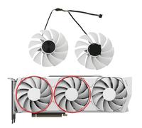 ZCDYGHU Ventilador de refrigeración DIY para Ventilador Alternativo ZT-A30800K-10P GA92S2U CF9015H12S para Zotac GeForce RTX 3080 3080Ti para GPU Trinity OC White Edition(AB-Fan)