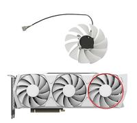 ZCDYGHU Ventilador de refrigeración DIY para Ventilador Alternativo ZT-A30800K-10P GA92S2U CF9015H12S para Zotac GeForce RTX 3080 3080Ti para GPU Trinity OC White Edition(C-Fan)