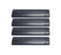 ZCera Barras de Techo Moldura para Orificio Portaequipajes Techo Coche, Cubierta con Clip para Toyota, para RAV4, para Land para Cruiser, para Highlander Baca Portaequipajes(Black-4PIECE)