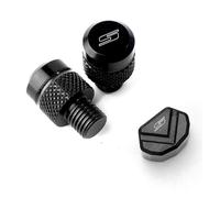 ZcerA Compatible con GSXS 750 GSX-S 750 GSX S750 GSXS 1000 GT CNC Motocicleta Espejo retrovisor Agujero con Cabezal for Tornillos Cubierta Interruptor botón Tapa(1Set-Black)