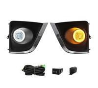 ZCera Faro antiniebla Para Toyota Para Corolla Para Altis 2014-2016 Luces Antiniebla Lámpara DRL Montaje Circulación Diurna Cables Interruptor Arnés Luces Antiniebla Coche(Dual Color Rings)