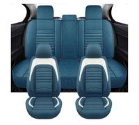 ZCera Funda Asiento Coche Juego Completo Universal De Fundas De Lino para Asientos De Coche Accesorio para VW para Bora para Jetta(Blue)