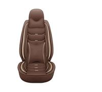 ZCera Funda Asiento Coche para City para Crosstour para Breeze para Vezel para Accord para Odyssey para Integra Funda De Asiento De Cuero Universal para Automóvil(B-Coffee 5seat)