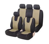 ZCera Funda Asiento Coche para Focus para Edge para Explorer para Ecosport para Escape para Expedition para F 150 para C-MAX para Fusion para Mondeo Funda Asiento Coche(5Seats-Beige)