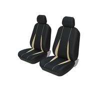 ZCera Funda Asiento Coche para Ford para Focus 2006 Fundas De Asiento De Coche Ajuste Universal para La Mayoría De Los Coches SUV(Beige)