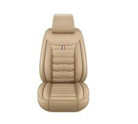 ZCera Funda Asiento Coche para Mitsubishi para ASX para RVR para Eclipse para Cross para Lancer para Pajero para Sport para Grandis Funda Asiento Coche Cuero Universal(A-Beige 5seat)