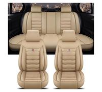 ZCera Funda Asiento Coche para Seat Todos Los Modelos De Coche para León para Arona para Ateca para Tarraco para Ibiza para Alhambra Funda De Asiento De Coche Universal(A-Beige 5 Seat)