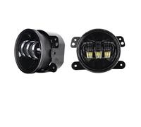 ZCera Montaje de faros 2 Faros Antiniebla LED Redondos 4 Pulgadas, 30 W, 6000 K, Para Chrysler 300 PT Para Cruiser (2006-2010) Faro Delanteros(For JK no halo)