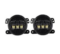 ZCera Montaje de faros Faros Antiniebla LED 60 W, Amarillos Y Blancos, 4 Pulgadas, Con Anillo Halo, DRL, Para Hummer H1 H2 (2003-2009) Faro Delanteros(2PC No Halo)