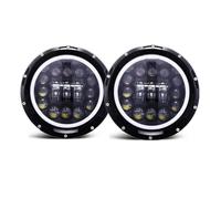 ZCera Montaje de faros Faros LED Redondos 7 Pulgadas Para Jeep Para Wrangler JK, LJ Y TJ Para Unlimited Car Faro Delanteros(Headlight Style G)