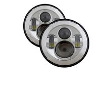 ZCera Montaje de faros Faros LED Redondos 7 Pulgadas Para Lada Para Niva 4X4 Para Todoterreno. Faro Delanteros(Headlight Style U)