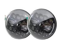 ZCera Montaje de faros Faros LED Redondos 7 Pulgadas Para Lada Para Niva 4X4 Para Todoterreno. Faro Delanteros(Headlight Style E)
