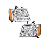 ZCera Montaje de faros Para Chevrolet Para Avalanche Para Suburban Para Tahoe 2007 2008-2014 US Auto American Faro Halógeno GM2502263 Faro Delanteros(Left and Right B)