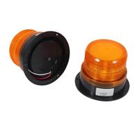 ZCfhoVCsq Lámpara de luz intermitente estroboscópica LED ámbar, paquete de 2, 12V, 24V