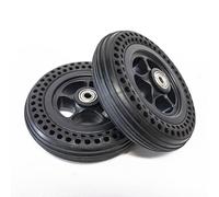 ZCFLWR 2 Ruedas Delanteras para Silla de Ruedas de 6 Pulgadas, Conjunto de Silla de Ruedas eléctrica de Goma sólida de Panal de 6X1 1/4, rodamiento de 5/16" (8 mm) para la mayoría de sillas de rued