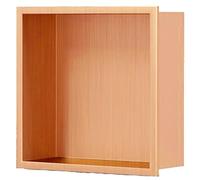 ZCFLWR Nicho de Ducha de Acero Inoxidable 304 Empotrado, Organizador de inserción de Pared para baño de Hotel, Estante de Almacenamiento para el hogar, gabinete de Pared Incorporado (Color: Oro ro