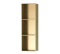 ZCFLWR Nicho de Ducha, Estante de Almacenamiento de Ducha Empotrado de 3 Niveles, cubículo de Ducha de Acero Inoxidable 304, para instalación en Orificio de Pared de Sala de Estar de baño, Dorado