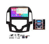 ZCHBSM Radio pantalla táctil de 9" y doble DIN para coche Hyund-ai i30 1 FD 2007-2012 CarPlay Android Auto BT Android 13 estéreo para coche GPS cámara de marcha atrás radio FM troles en el volante (B