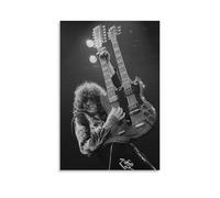 ZCHLATGDE Jimmy Page Póster Pintura Decorativa Lienzo Arte de Pared Salón Póster Dormitorio Pintura, Arte de Pared Impresión de Imagen Moderna Decoración de Habitación Familiar 40 x 60 cm