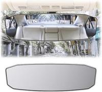 ZCHQF Coche Espejo Retrovisor Interior para Alfa Romeo Alfa Alfetta Brera Spider Mito Stelvio Giulia, Anti-Glare Espejo Panorámico Plano, Eliminar Punto Ciego Eficaz Los,A Large