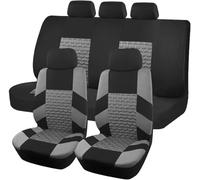 ZCHQF Coche Fundas Asientos para BMW Serie 5 G31 Touring 530d G31/540i G31/M550d 2017-2022 2023 2024 2025, Funda Asiento Protección Juegos Cubreasientos Protectores Accesorios,A Gray