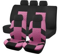 ZCHQF Coche Fundas Asientos para Kia EV6/ EV6 GT/ EV6 GT Line/Forte Federation(BD), Funda Asiento Protección Juegos Cubreasientos Protectores Accesorios,D Pink