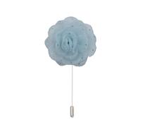 ZCJSD - Broche de solapa con diseño de flores de satén y gasa negra, 7 x 10 cm, 10/20 unidades, 10PCS