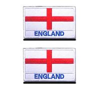 Zcketo 2 parches bordados con emblema nacional de la Unión Británica del Reino Unido, Inglaterra, para fútbol, billar, ropa, jersey, mochila, gorras, viajes, tácticas