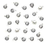 ZCMG 100 colgantes de diamantes de imitación de la suerte, piedra natal de la suerte, para mujer, colgantes de diamantes de abril para aretes, collares, tobilleras, pulseras, manualidades, accesorios