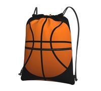 Zcmkjlg Bolsa de baloncesto con cordón y bolsillo con cremallera, mochila plegable, ajustable para camping, festivales y salidas