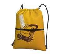 Zcmkjlg Bonita bolsa de cordón con estampado de motosierra llorando con bolsillo con cremallera, mochila plegable, ajustable para camping, festivales y salidas