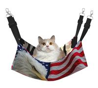 Zcmkjlg Hamaca americana para mascotas del Día de las Fuerzas Armadas, para gatos, hurones, cama suave, adecuada para mascotas, conejillos de indias, hámster, gatitos