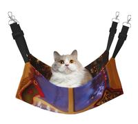 Zcmkjlg Hamaca para mascotas con imagen de Feliz Navidad, para gatos, hurones, cama suave, adecuada para mascotas, conejillo de indias, hámster, gatito