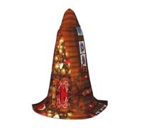 Zcmkjlg Merry Christmas2 - Capa con capucha para adolescentes, bruja, vampiro, mago, fiesta de Halloween, cosplay