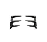 ZCPOPKNHNZ 2 Piezas para X3 G01 LCI M-Sport 2022 2023 2024 Cubierta De Ventilación Lateral para Parachoques Trasero Embellecedor Maletero Divisor Canard(Carbon Fiber Look)