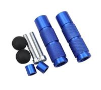 ZCPOPKNHNZ Accesorio Universal Para Moto ATV CNC Aluminio M8 Reposapiés Pedales Para Bicicleta Scooter Moto Cross ATV(Azul)
