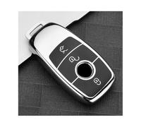 ZCPOPKNHNZ Para Mercedes Para Benz A C E S G GLS CLA Clase W213 W177 W205 W222 X167 AMG Funda Para Llave De Coche Estuche Accesorios(Plata)