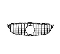 ZCPOPKNHNZ Para Mercedes Para Benz C Clase GT W205 C350 C300 C200 C180 2014-2018 Parachoques Delantero Automotriz Rejilla Deportiva Parrilla(NEGRO,Sin agujero)
