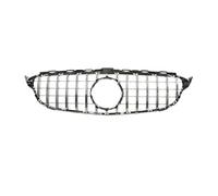ZCPOPKNHNZ Para Mercedes Para Benz C Clase GT W205 C350 C300 C200 C180 2014-2018 Parachoques Delantero Automotriz Rejilla Deportiva Parrilla(Plata,Sin agujero)