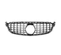 ZCPOPKNHNZ Para Mercedes Para Benz C Clase W205 C63 C63S 2015-2018 AMG GT R Style Rejilla Delantera Superior Paragolpes Capó Malla(Plata)