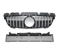 ZCPOPKNHNZ Para Mercedes Para Benz SLK R172 2011-2015 GT Style Rejilla De Entrada Frontal Del Parachoque Media Malla Accesorio Tuning(Plateado)