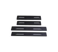 ZCPOPKNHNZ para Smart para Forfour para Fortwo 453 451 450 Pegatinas De Umbral Fibra Carbono Y Cuero Película Protectora Puerta(4 Piezas de umbral de Puerta)